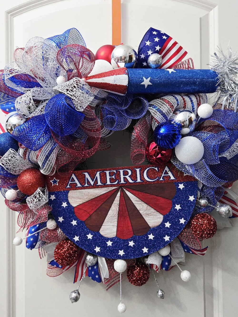 America Patriotic Wreath